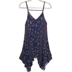 2016 Y2K Rayon Swing Tiered Midi Maxi Cami Tank Dress